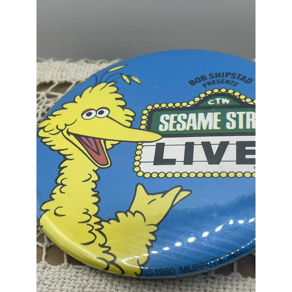Vintage 1980 Sesame Street LIVE Big Bird Blue 3.5